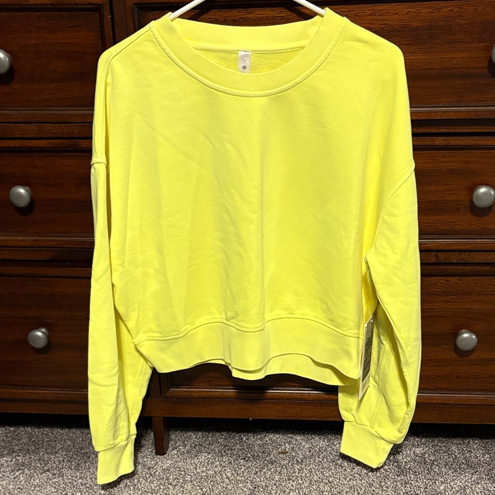 Lululemon Perfectly Oversized Crop Crew *Neon Wash